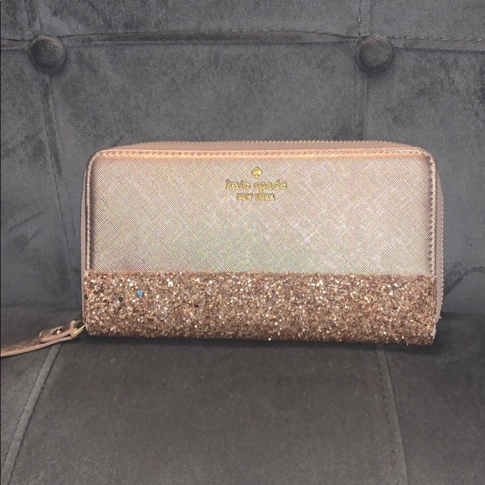 Rose gold Kate Spade ♠️ wallet
